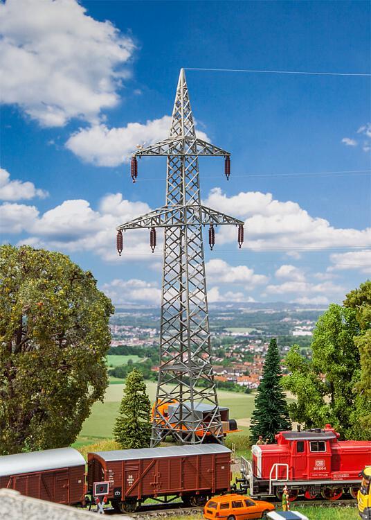 130898 FALLER H0 2 Freileitungsmasten (110 kV)